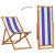 Składane krzesła plażowe, 2 szt., niebiesko-białe
