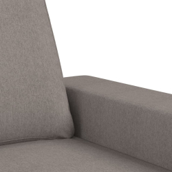 Fotel z podnóżkiem, taupe, 60 cm, obity tkaniną