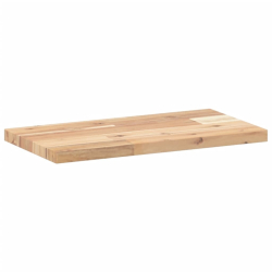 Półki ścienne, 4 szt., 60x20x2 cm, surowe lite drewno akacjowe