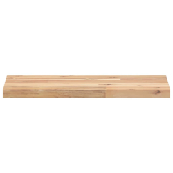 Półki ścienne, 4 szt., 60x20x2 cm, surowe lite drewno akacjowe