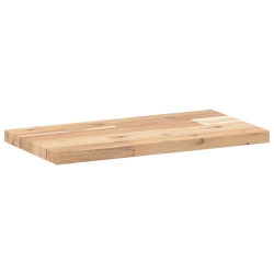 Półki ścienne, 4 szt., 60x20x2 cm, surowe lite drewno akacjowe
