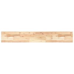 Półki ścienne, 4 szt., 120x20x2 cm, surowe lite drewno akacjowe