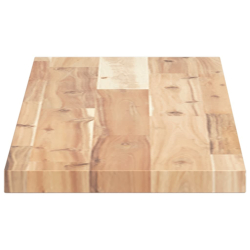 Półki ścienne, 3 szt., 100x20x2 cm, surowe lite drewno akacjowe