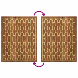 4-cz. zestaw mebli łazienkowych, lite drewno mango