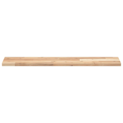 Półki ścienne, 2 szt., 100x20x2 cm, surowe lite drewno akacjowe