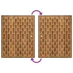 5-cz. zestaw mebli łazienkowych, lite drewno mango