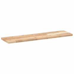 Półki ścienne, 4 szt., 80x20x2 cm, surowe lite drewno akacjowe