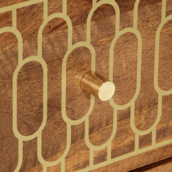 Szafka, 60x33x75 cm, lite drewno mango