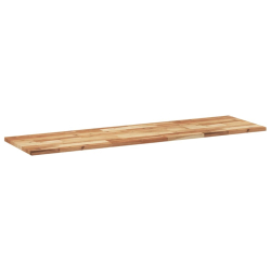 Półki ścienne, 2 szt., 160x40x2 cm, olejowane drewno akacjowe