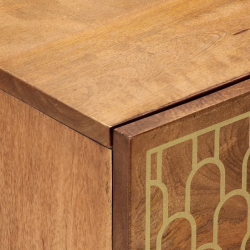 Szafki nocne, 2 szt., 40x33x46 cm, lite drewno mango