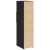 Wysoka szafka, czarna, 30x42,5x124 cm, materiał drewnopochodny
