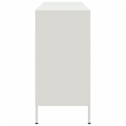 Szafka, biała, 100,5x39x79 cm, stal walcowana na zimno
