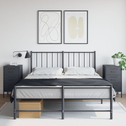 Szafki nocne, 2 szt., antracytowe, 36x39x68 cm, stal walcowana