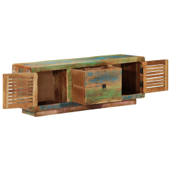 Szafka pod telewizor, 110x30x40 cm, lite drewno z odzysku