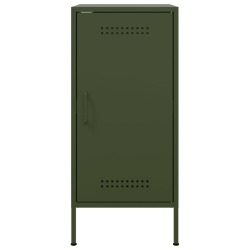 Szafki, 2 szt., oliwkowe, 36x39x79 cm, stal walcowana na zimno