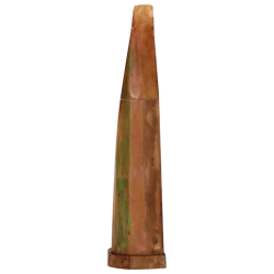 Drewniana szafka w kształcie łódki, 39x27x127 cm, drewno