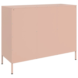 Szafka, różowa, 100,5x39x79 cm, stal walcowana na zimno