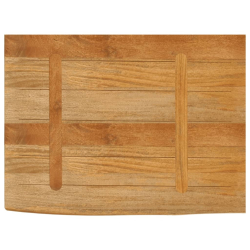 Blat stołu z naturalną krawędzią, 80x60x2,5 cm, drewno mango