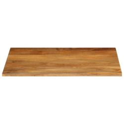 Blat stołu z naturalną krawędzią, 90x80x2,5 cm, drewno mango