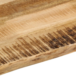 Blat stołu z naturalną krawędzią, 60x60x2,5 cm, drewno mango
