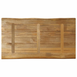 Blat stołu z naturalną krawędzią, 100x60x2,5 cm, drewno mango