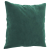 2-osobowa sofa z poduszkami, ciemnozielona, 120 cm, aksamit