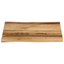 Blat stołu z naturalną krawędzią, 80x80x2,5 cm, drewno mango