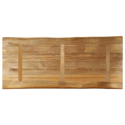 Blat stołu z naturalną krawędzią, 140x60x3,8 cm, drewno mango
