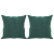 3-osobowa sofa z poduszkami, ciemnozielona, 180 cm, aksamit