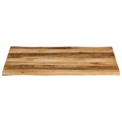 Blat stołu z naturalną krawędzią, 90x80x2,5 cm, drewno mango