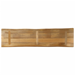 Blat stołu z naturalną krawędzią, 180x40x3,8 cm, drewno mango