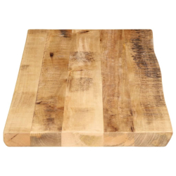 Blat stołu z naturalną krawędzią, 80x40x3,8 cm, drewno mango