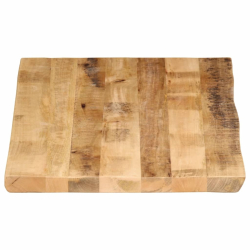 Blat stołu z naturalną krawędzią, 100x60x3,8 cm, drewno mango