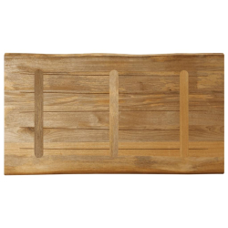 Blat stołu z naturalną krawędzią, 120x60x3,8 cm, drewno mango