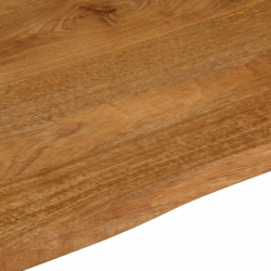 Blat stołu z naturalną krawędzią, 100x80x2,5 cm, drewno mango