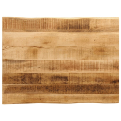 Blat stołu z naturalną krawędzią, 80x60x3,8 cm, drewno mango