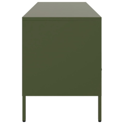 Szafka RTV, oliwkowa, 100,5x39x50,5 cm, stal walcowana na zimno