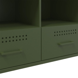 Szafka RTV, oliwkowa, 100,5x39x50,5 cm, stal walcowana na zimno