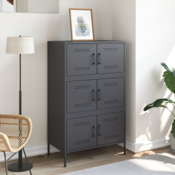 Szafka, antracytowa, 68x39x113 cm, stal