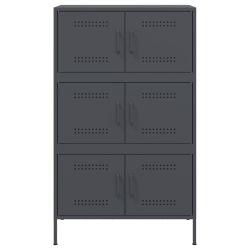 Szafka, antracytowa, 68x39x113 cm, stal