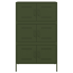 Szafka, oliwkowa, 68x39x113 cm, stal
