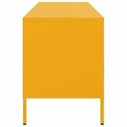 Szafka RTV, musztardowa, 100,5x39x50,5 cm, stal walcowana
