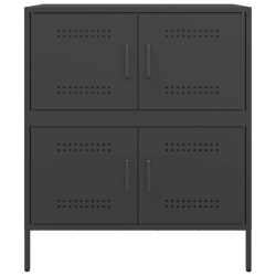 Szafka, czarna, 68x39x79 cm, stal