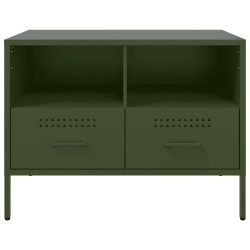 Szafka RTV, oliwkowa, 68x39x50,5 cm, stal walcowana na zimno