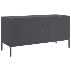 Szafka RTV, antracyt, 100,5x39x50,5 cm, stal walcowana na zimno
