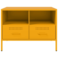 Szafka RTV, musztardowa, 68x39x50,5 cm, stal walcowana na zimno