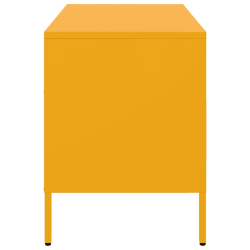 Szafka RTV, musztardowa, 68x39x50,5 cm, stal walcowana na zimno