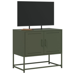 Szafka pod telewizor, oliwkowa, 68,5x39x60,5 cm, stalowa