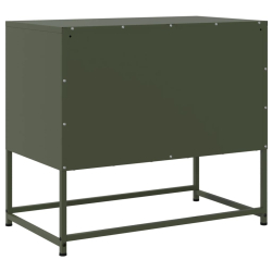 Szafka pod telewizor, oliwkowa, 68,5x39x60,5 cm, stalowa