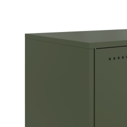Szafka pod telewizor, oliwkowa, 68,5x39x60,5 cm, stalowa